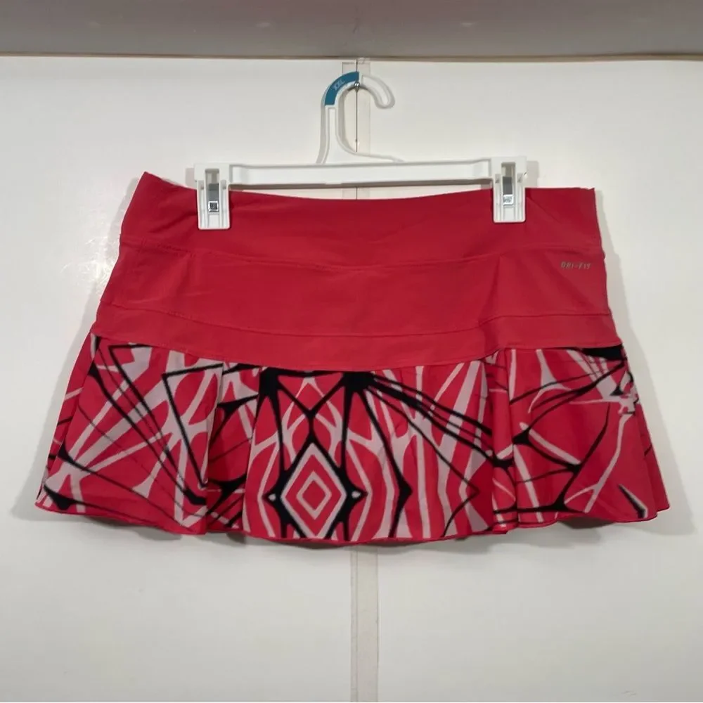 Nike Dri-Fit Patterned Pleated Tennis Activewear Skort